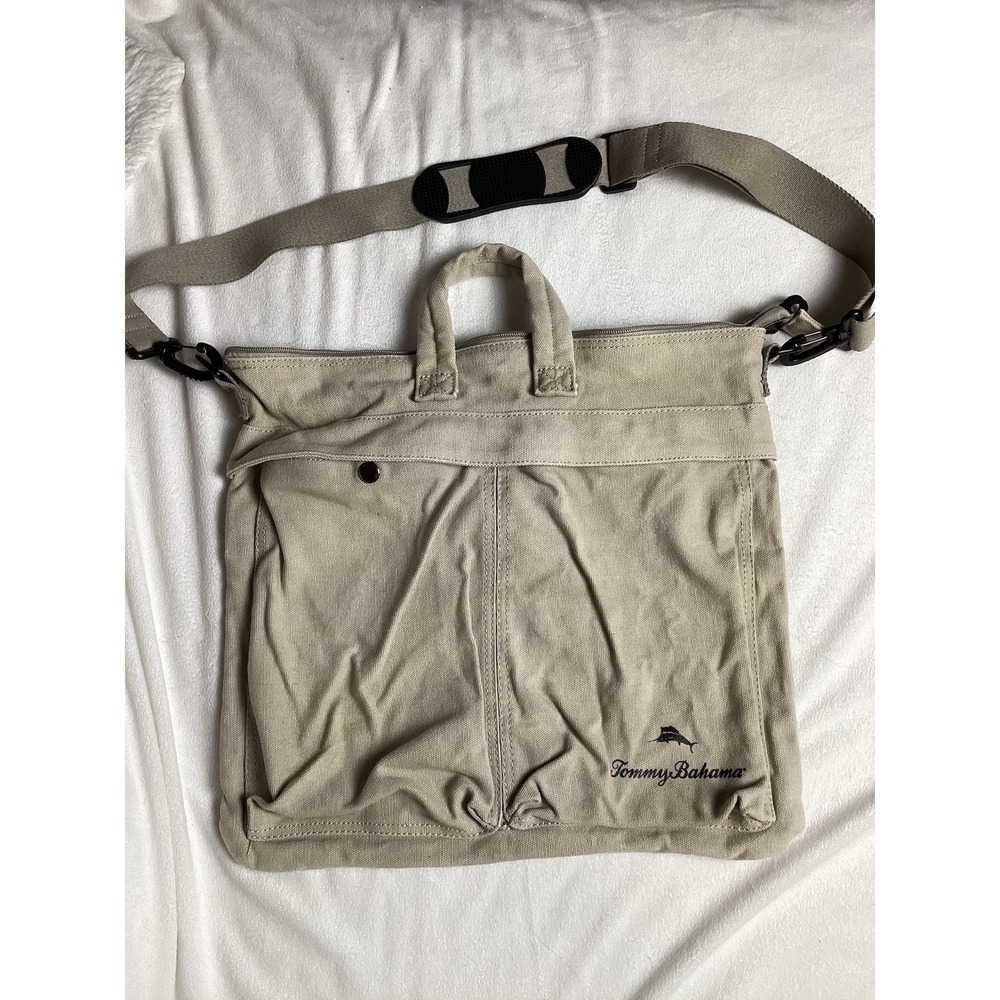 Tommy Bahama fabric( Canvas Cotton) adjustable messenger Men's bag